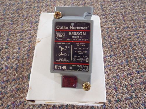 New cutler-hammer e50sgn series a3 switch body only rating b150 for sale