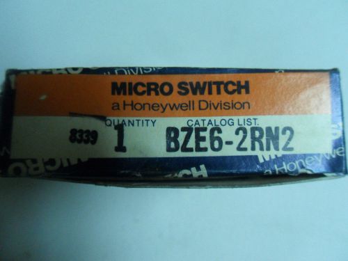 (N2-2) 1 NEW MICRO SWITCH BZ-E6-2RN2 LIMIT SWITCH 15AMP 250VAC