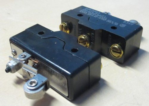 Lot of 2 unimax/c&amp;k components 2hbfx98-5 snap action switch spdt 20a 125vac #168 for sale