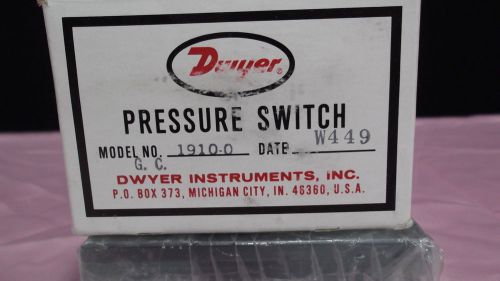 Dwyer pressure switch model# 1910-0 for sale