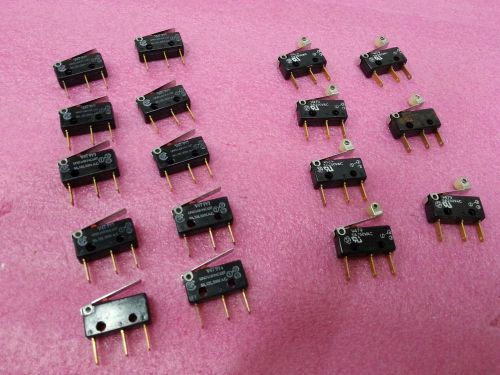 17pcs of BURGESS Micro Switches V4T9Y1 and V4T9