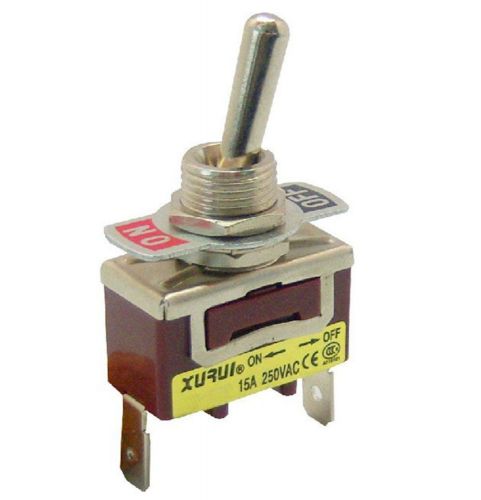 (1)XT-11A Toggle Switch 125VAC 15A ON-OFF 2Positions SPST Quick Connect Terminal