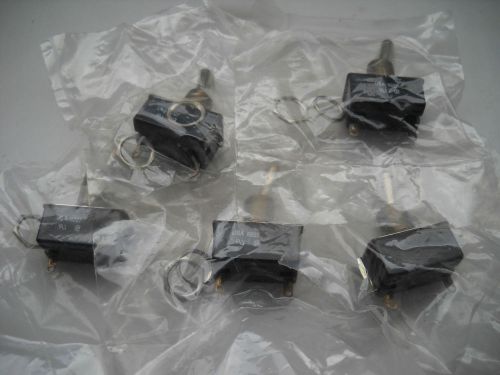 COOPER / ARROW HART AH 83050 TOGGLE SWITCHES 2 POSTION (SET OF 5) NEW IN PACKAGE