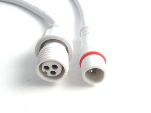 5pairs White 3Pin Waterproof Connector Plug Cable Male - Female Wire Cord 0.5mm?
