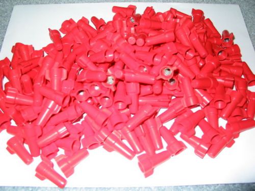 New ideal red   wire wing nuts 198 pieces # 30-652 electrician wire caps for sale