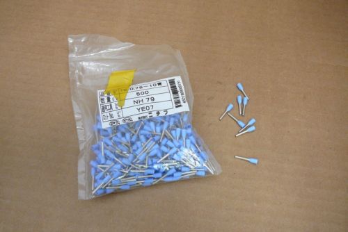 Quantity 356) te 0.75-10 new in box ntm nichifu blue single wire end crimp type for sale