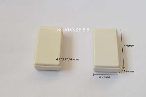 10pcs white electronic instrument plastic box /project box/ diy 49*27*14mm new for sale