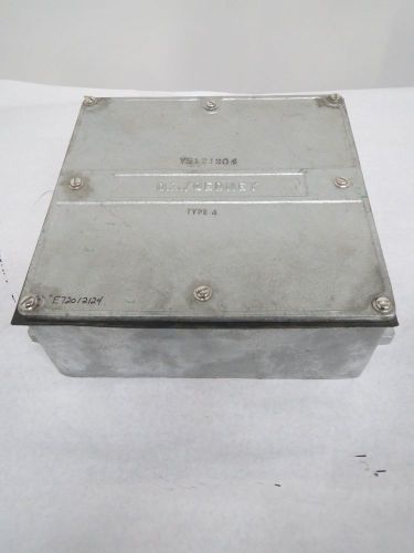 Oz gedney ys121204 junction box iron 12x12x4 in electrical enclosure b333104 for sale