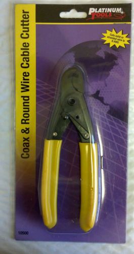 Platinum tools 10500 coax &amp; round wire cable cutter for sale