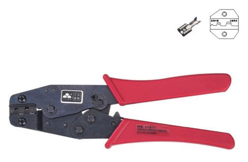 Non-insulated tabs and receptacles ratchet plier crimper 0.5-2.5mm2 awg 22-14 for sale