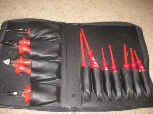 C.K. INSULATED ELECTRICAL SAFE LINE 11 PIECE GERMANY TOOL SET EXCELLENT