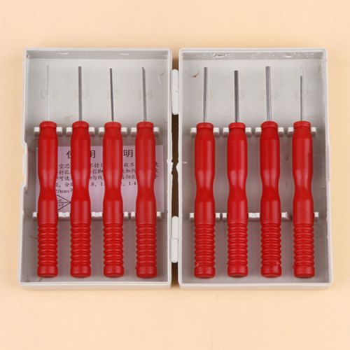 1 Box 8pcs Stainless Steel Hollow Needle Plastic Box Business &amp; Industrial Tools