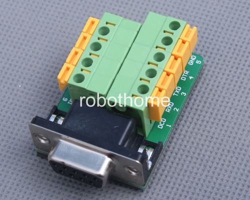 DB9-M6 DB9 Teeth Type Connector 9Pin Female Adapter Trust RS232 to Terminal