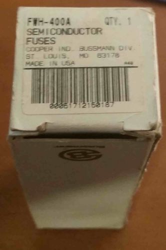 Cooper bussman fwh-400a semiconductor fuse new in box for sale