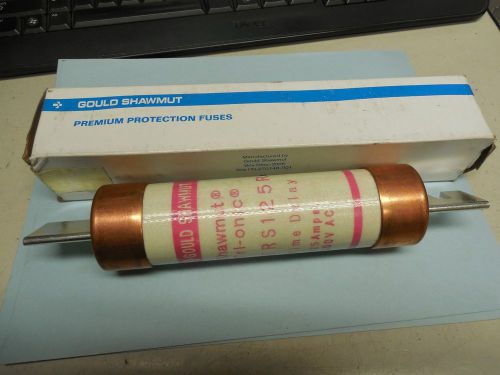 New gould shawmut time delay fuse trs125r 125a 125 a amp 600vac for sale