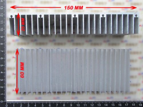 NEW 60x150x25mm High Quality Aluminum Heat Sink for LED and Power IC Transistor