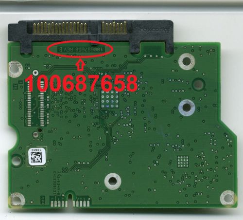 PCB board for Seagate ST3000DM001 100687658 + firmware transfer