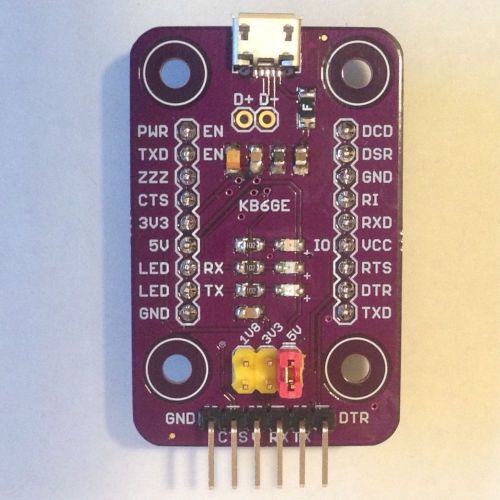 Ftdi usb to ttl serial adapter, made in usa, with 5v, 3.3v, and 1.8v out for sale