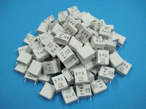 (100) evox mmk0 (mmk) radial metallized polyester film capacitors 0.82uf 5% 100v for sale