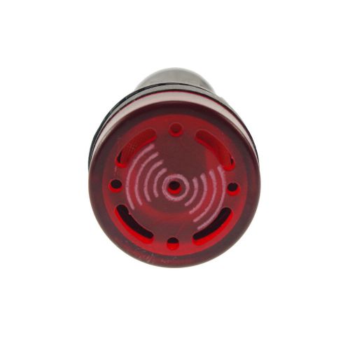 5pcs Red LED Indicator Light with Buzzer 12VDC 20mm Diameter Bright 100cd/m2