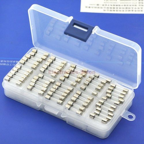 Slow blow glass tube fuse assortment kit, 5x20mm, 250ma~6.3a. sku8518a for sale