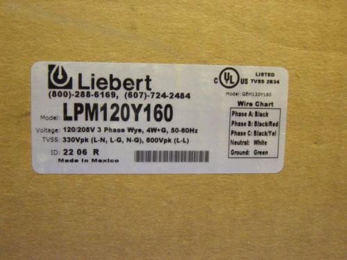 LPM120Y160 Liebert Syrge Suppressor