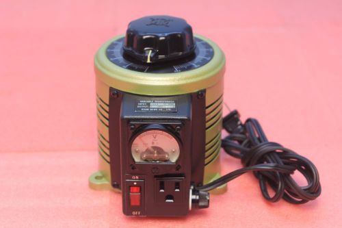 KUAN MING VARIABLE LINE VOLTAGE TRANSFORMER 0-130 VAC / 5A  (TWF#20)