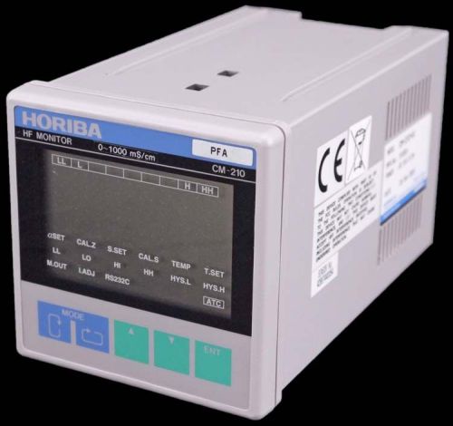 Horiba CM-210-DC HF Monitor Digital Display 0-1000mS/cm 24VDC 3.5W 510024