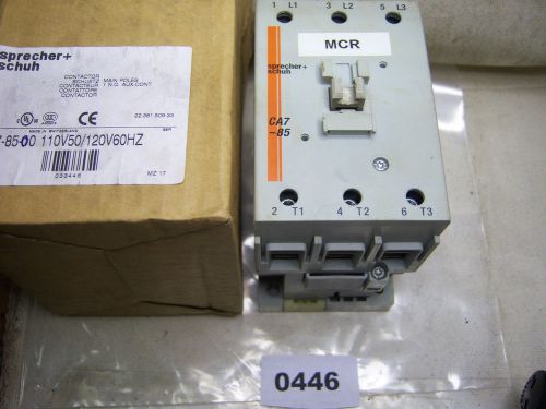 (0446) sprecher + schuh contactor ca7-85-00 for sale