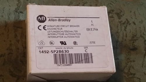 1492-sp2b630  series c, allen-bradley miniature circuit breaker  $117 value--new for sale