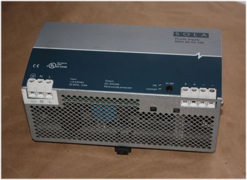 SOLA 24VDC @20AMP SDN 20-24-100                                            (A3R)