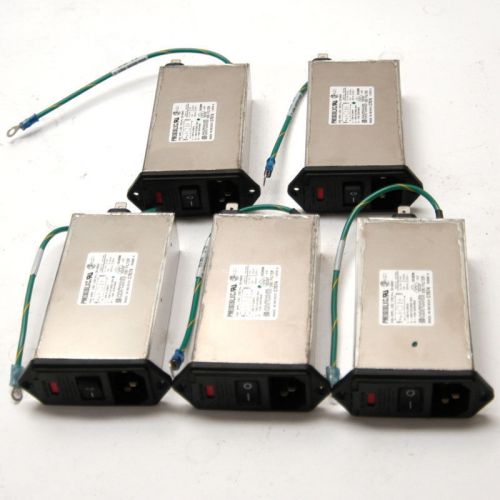 NEW Lot of 5 Corcom PM0S0SLXC 10A 120/250V EMI Filter Power Entry Modules