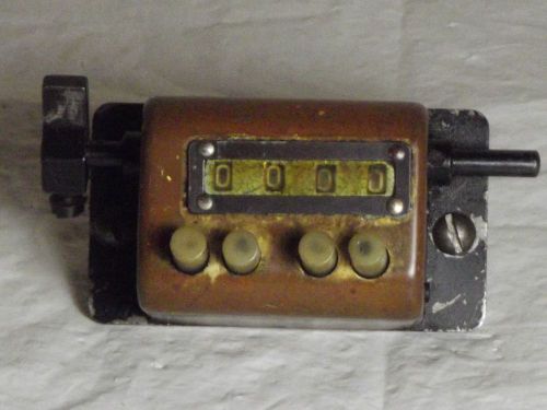 Antique Electro- Mechanical Counter with individual resets, Steampunk Coolness