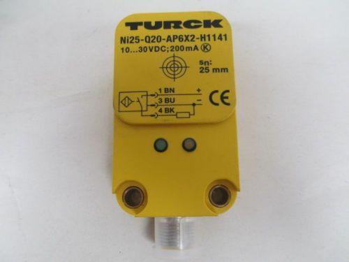 New turck ni25-q20-ap6x2-h1141 q-pak proximity sensor 10-30v-dc 200ma d213836 for sale