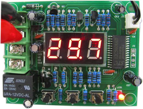 DC 12V -50-110°C digital thermostat Cool Heat Temperature Controller thermometer