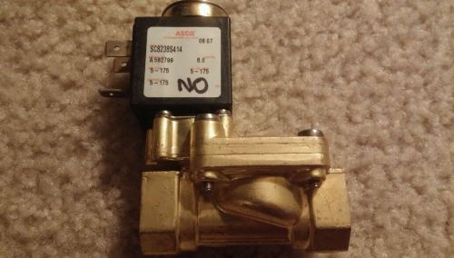 Asco normally open solenoid valve sc8238s414 3/8&#034; 120v ac new! last one! for sale