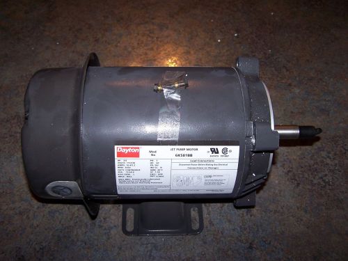 Dayton, motor, 3/4hp, jet pump, 3450 rpm, fr 56j, 115/230v for sale