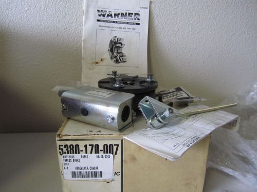 New warner electric 5380-170-007 eb-375 assembly 24v-dc 5/8in bore brake d377819 for sale