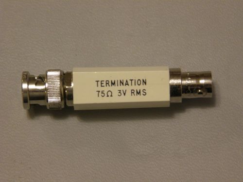 Tektronix 011-0103-02 fedthru termination 75 ohm 3v rms for sale