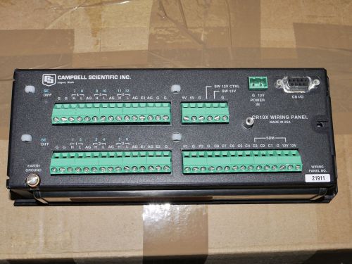 Campbell Scientific CR10X wiring panel data logger