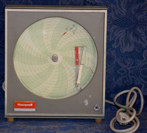 Honeywell circular chart recorder plotter 612x9-ht-00-00-7e16-l parts or repair for sale