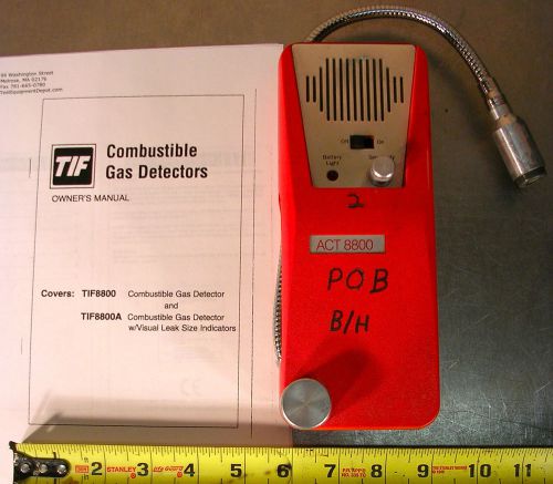 SNAP-ON TOOLS MODEL No. ACT 8800 / TIF 8800, COMBUSTIBLE GAS LEAK DETECTOR