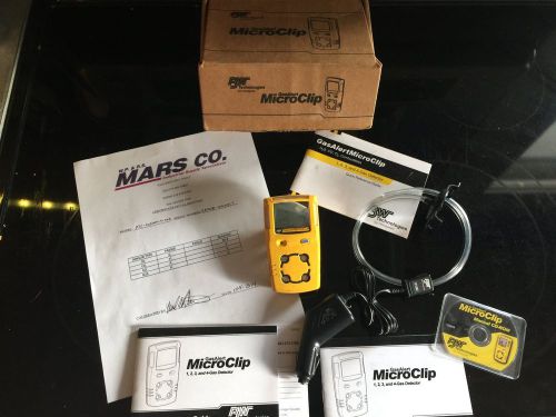 Bw technologies gasalert microclip multi-gas detector (mc-xwhm-y-na) ready to go for sale