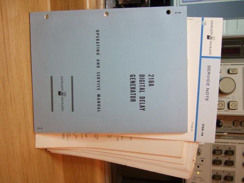 HP 218A Digital Delay Generator Manual