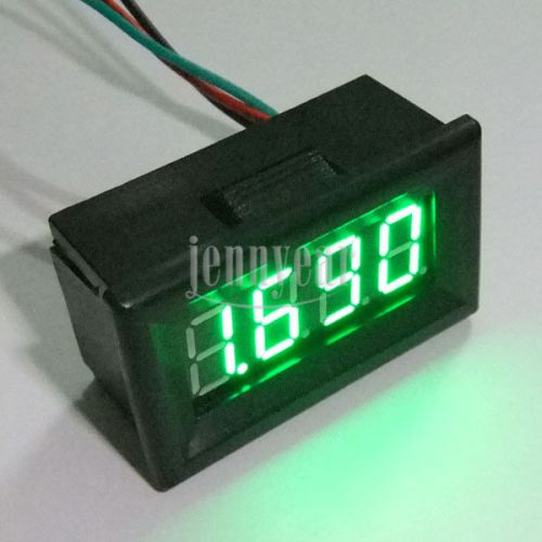 4 Digit Precision Digital Voltage DC 0-3.300V LED Green Voltage Monitor Meter