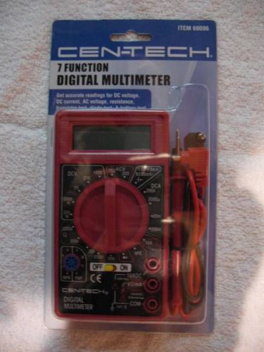7 function digital multimeter tester by cen-tech  &#034;nib&#034; for sale