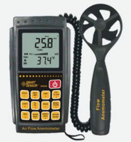 AR856 Digital Air-flow Anemometer Thermometer Wind Speed Meter USB AR-856