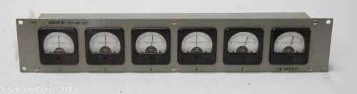 Meter panel with 6 honeywell microamperes 52 &amp; 52n meters !! for sale