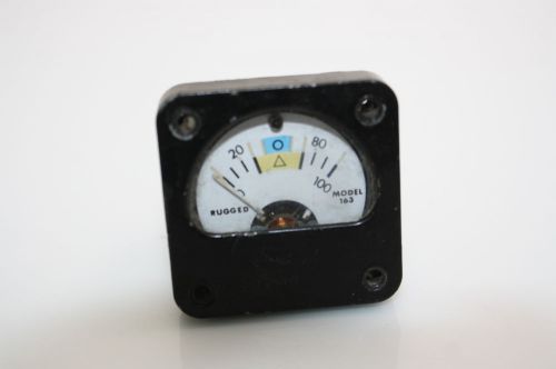 Aircraft Panel DC Ammeter Power Meter Indicator International Inst. 9-0163-071