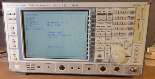 Rohde &amp; schwarz fsea30 spectrum analyzer 20hz to 3.5ghz 1065.6000.35 for sale